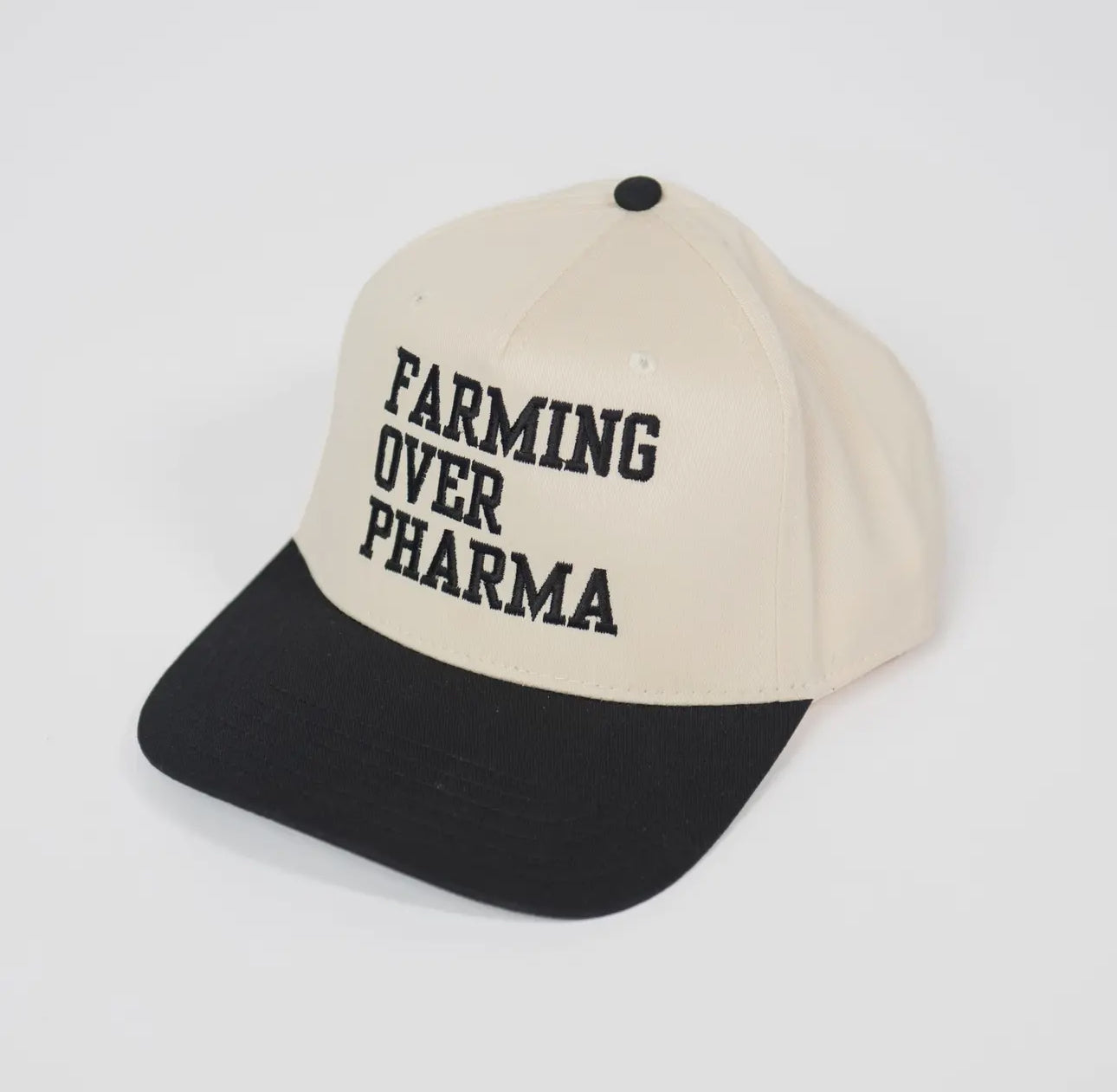 Farming over Pharma Embroidered Hat