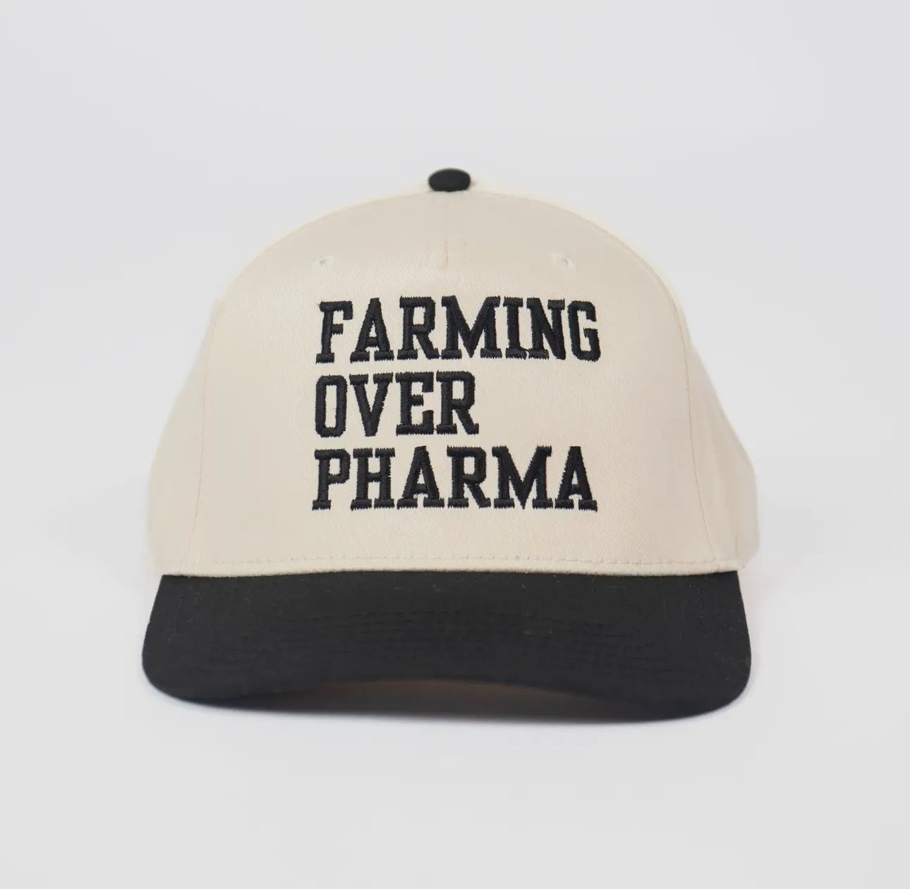 Farming over Pharma Embroidered Hat