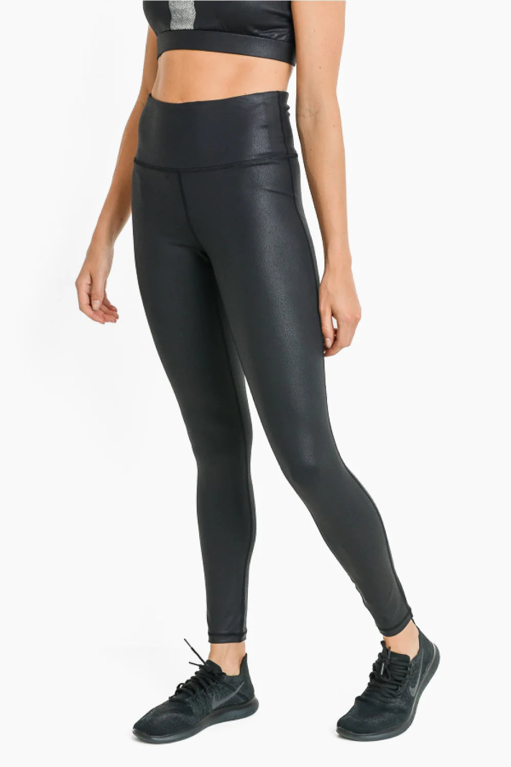 OG Foil Faux Leather Leggings