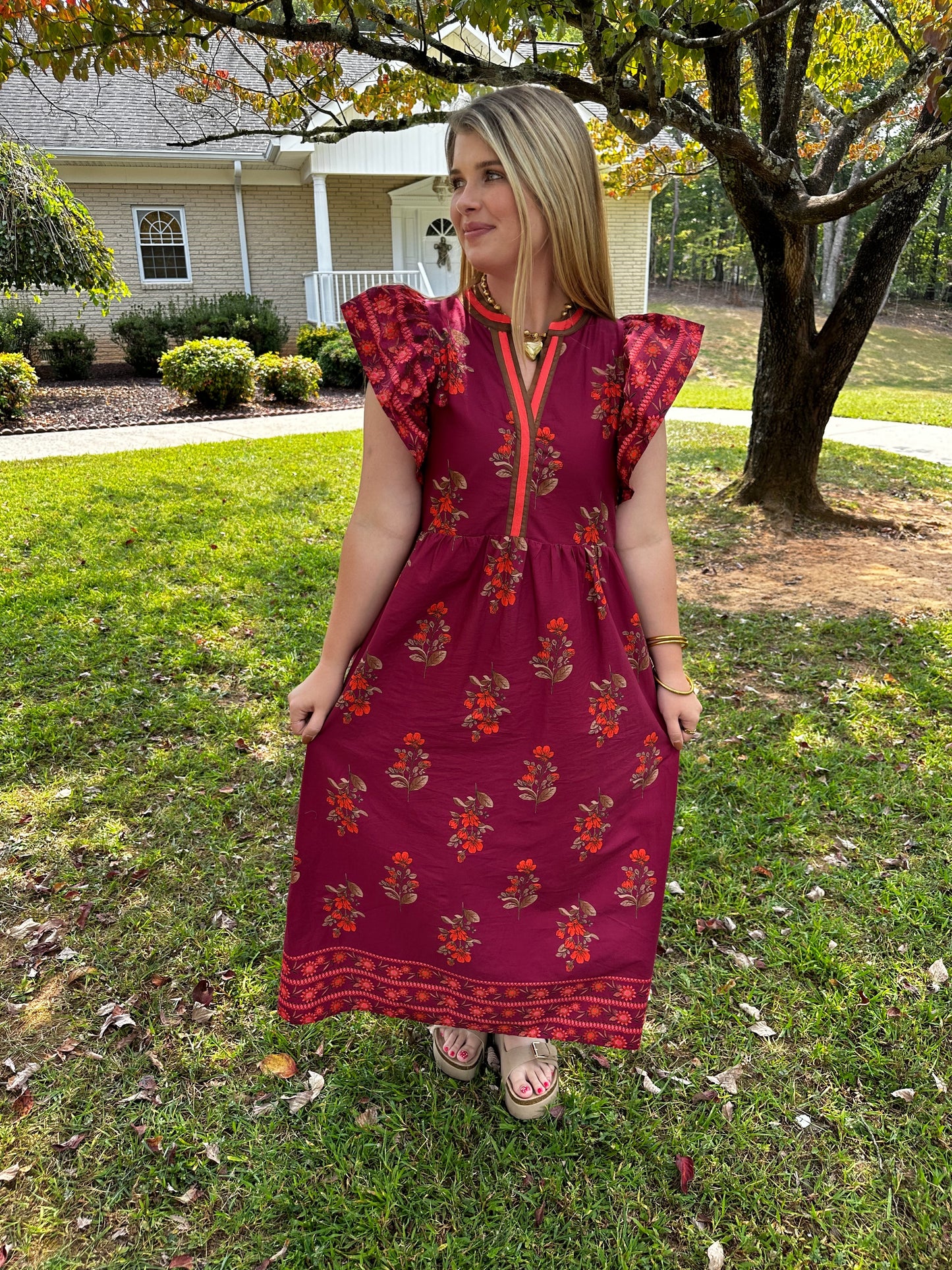 Regal Rust Dress