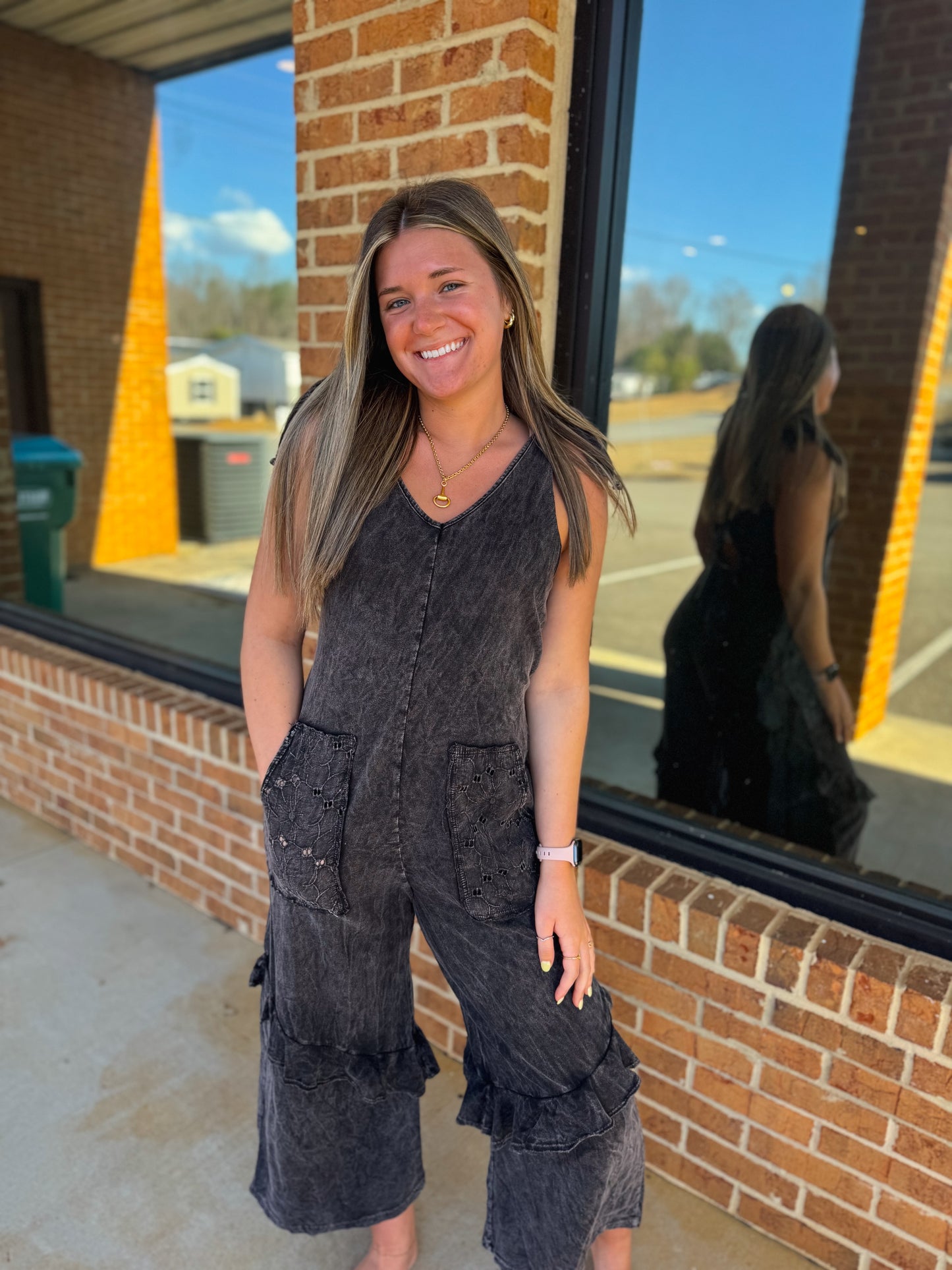 Boho Twist Back Jumpsuit