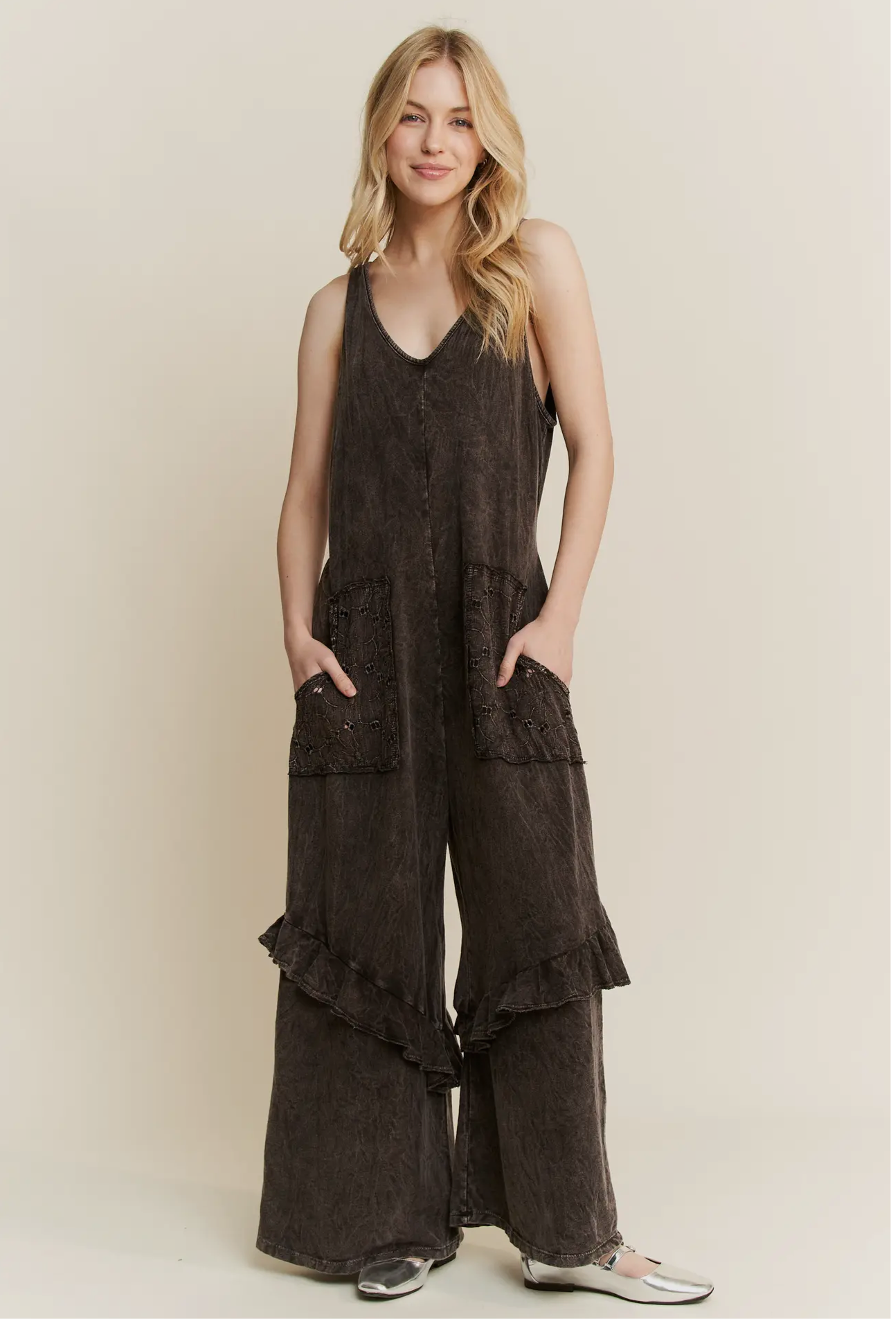 Boho Twist Back Jumpsuit