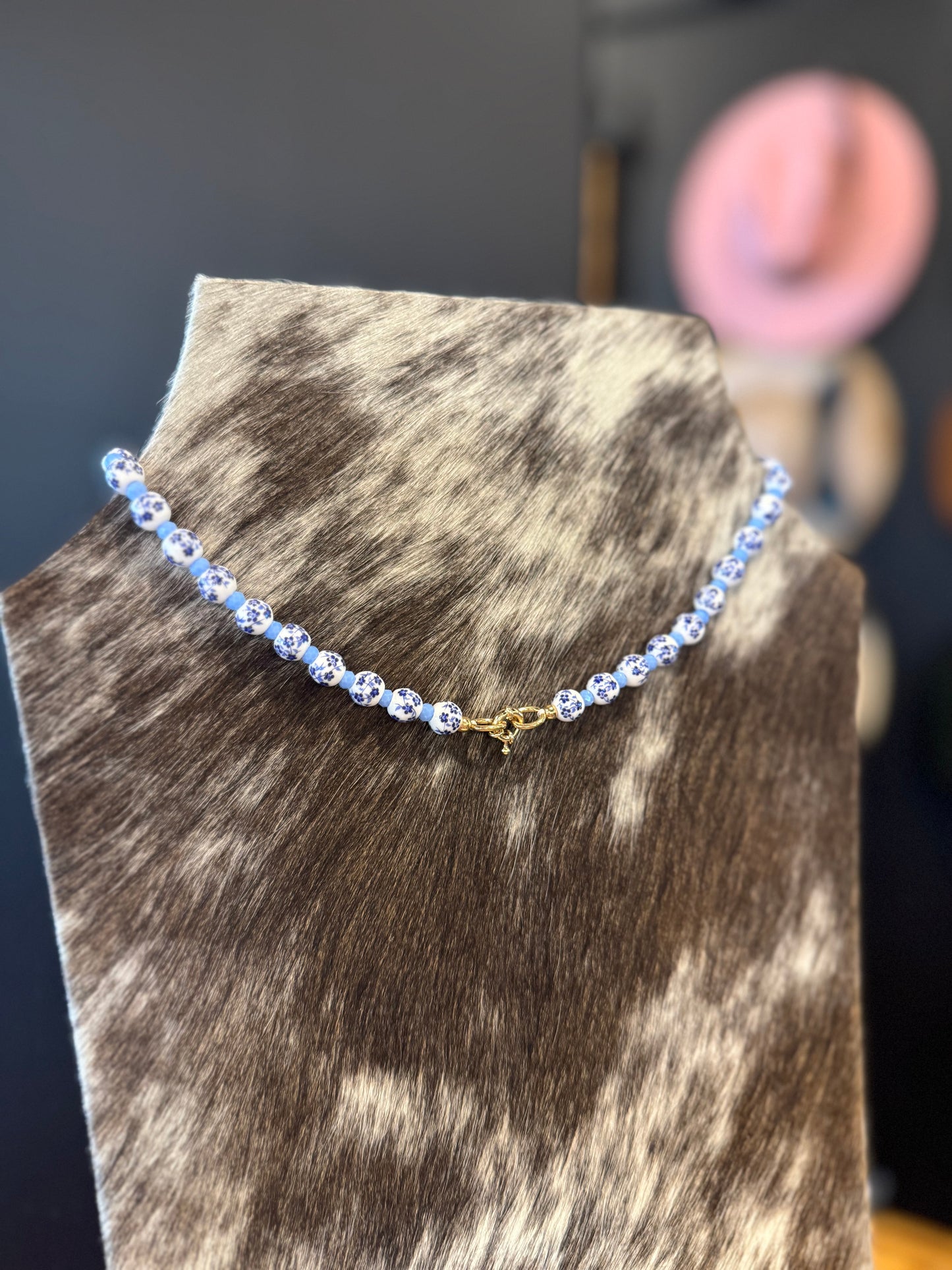 Forever Linked Blue Necklace