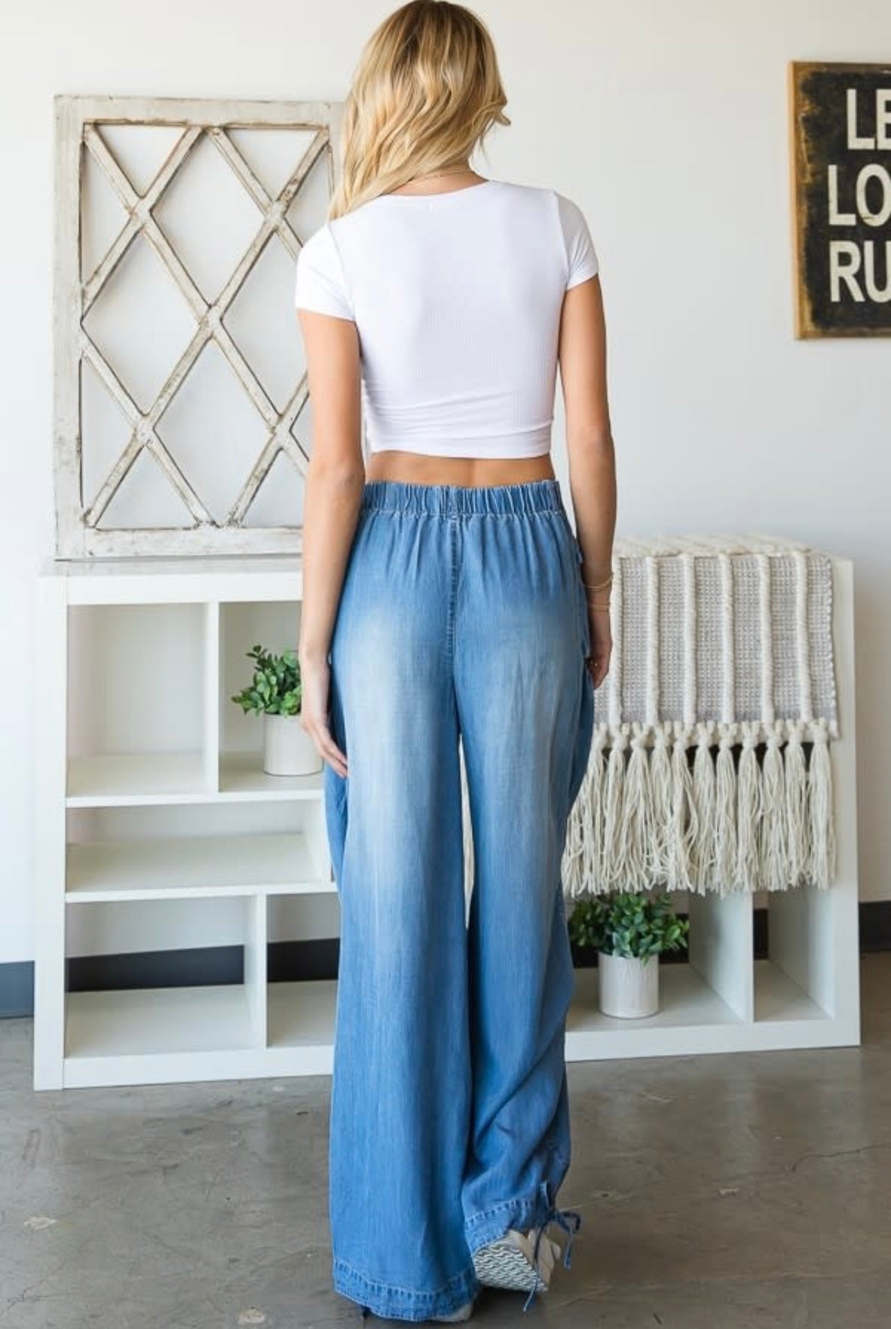 Denim Tencel Pants
