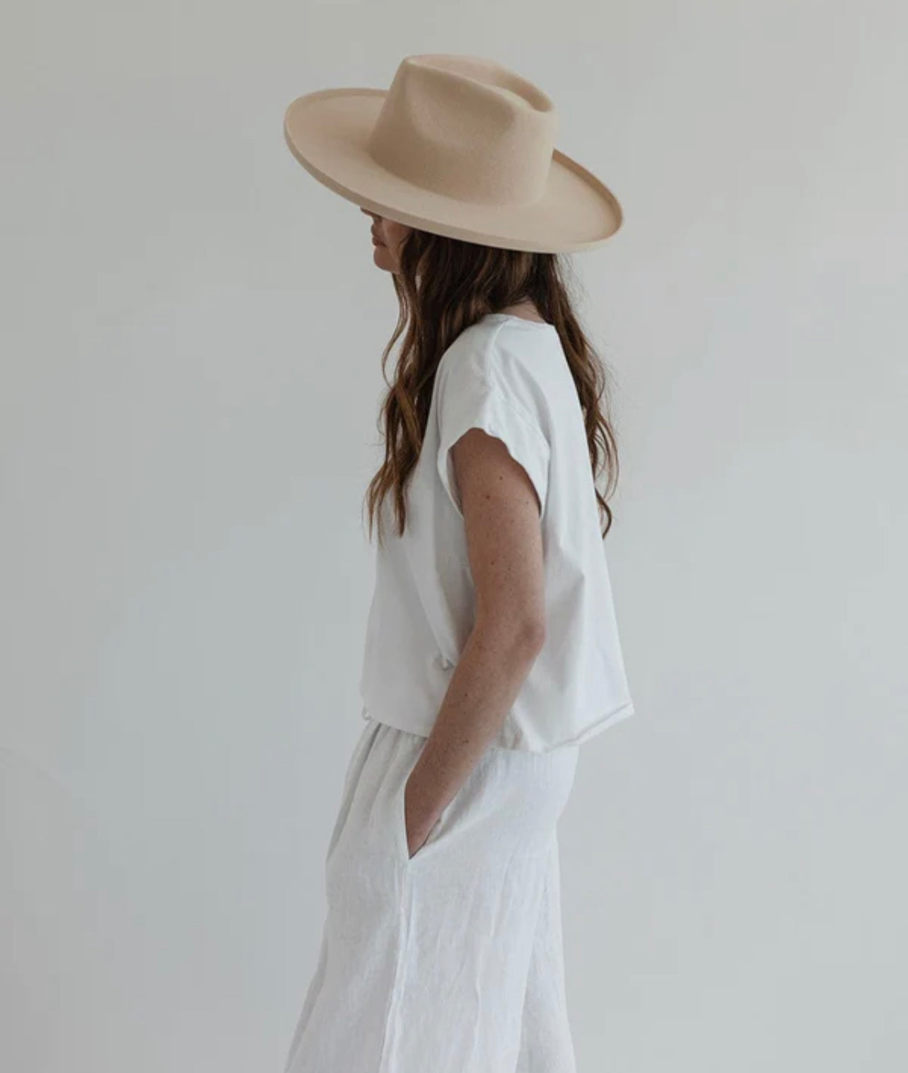 Amelia Pencil Brim by Gigi Pip - Cream