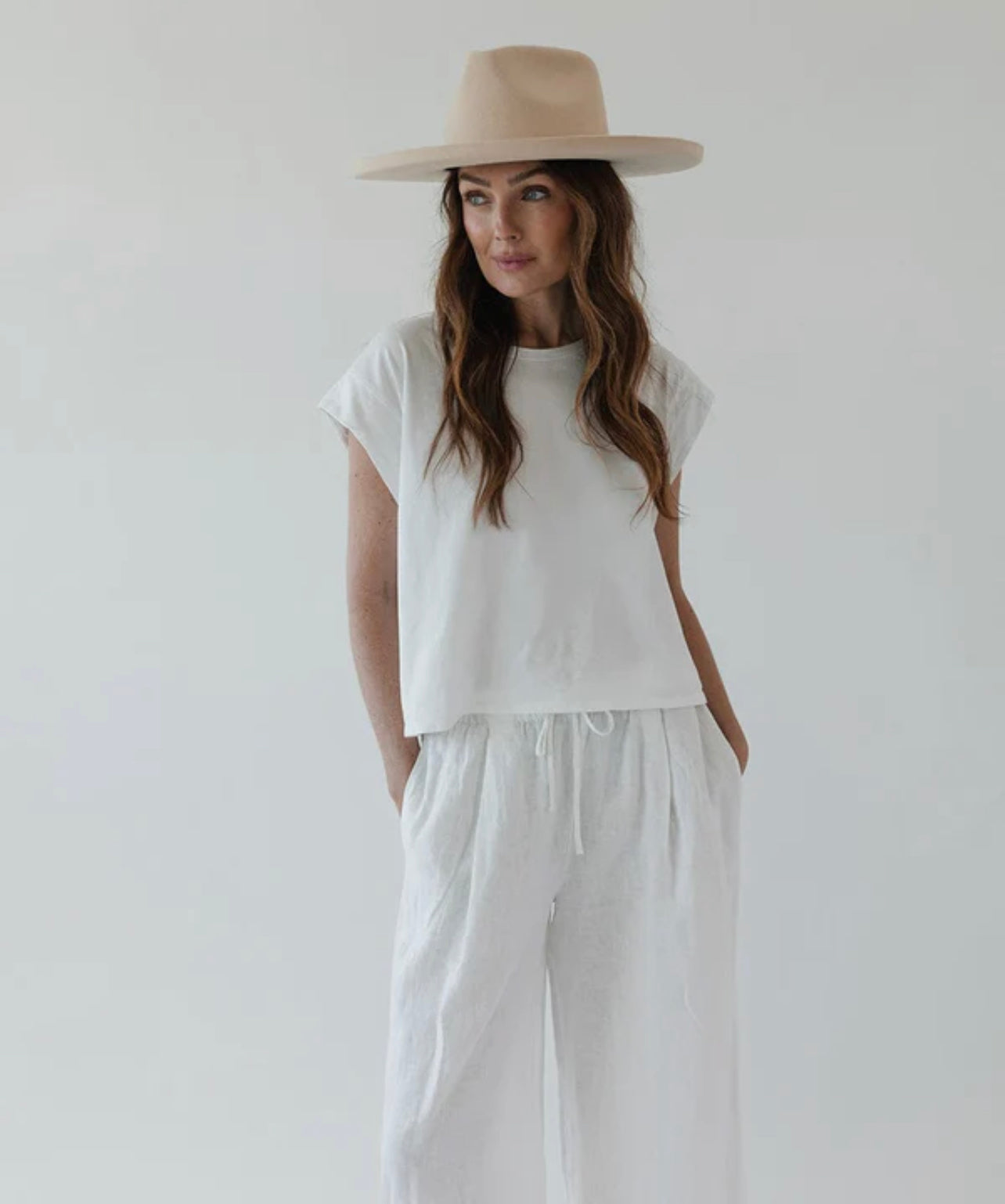 Amelia Pencil Brim by Gigi Pip - Cream