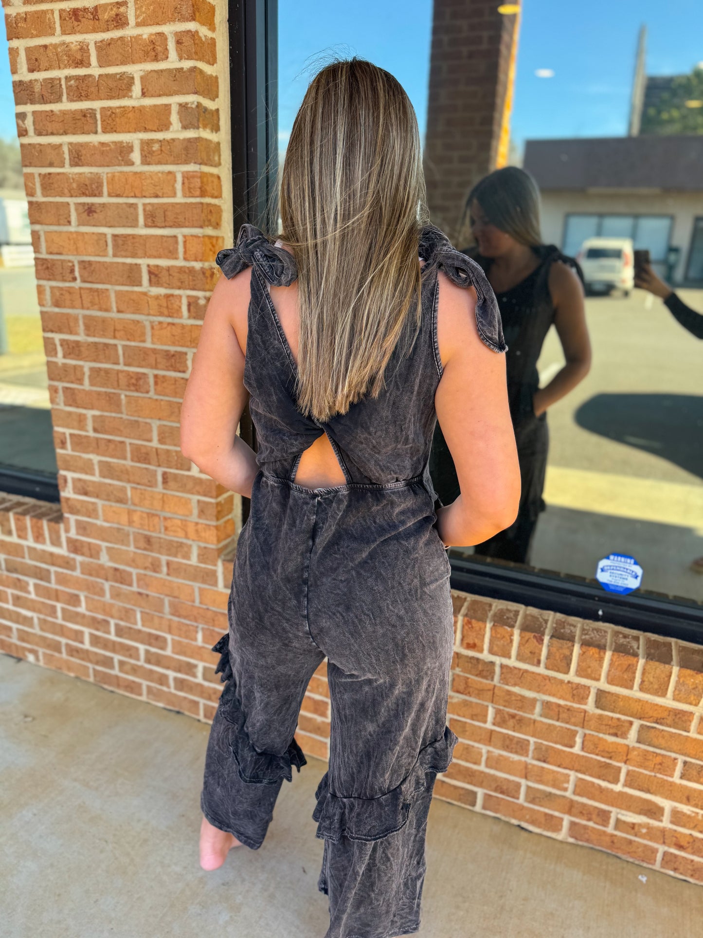 Boho Twist Back Jumpsuit