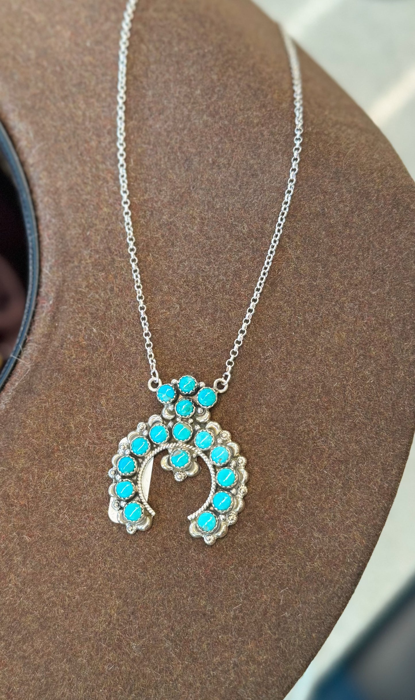 Kingman Turquoise Squash Necklace