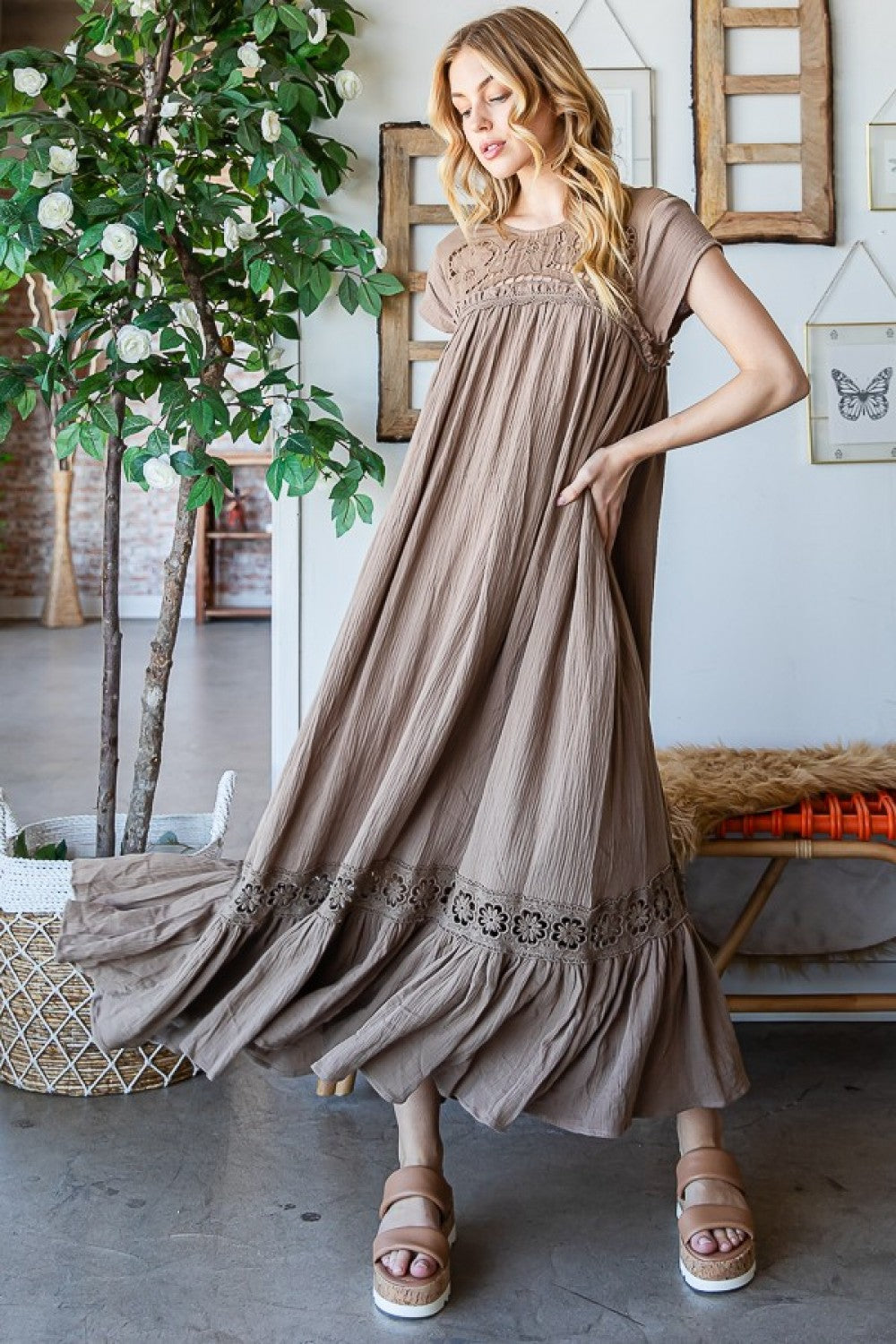 Neutral Navajo Maxi Dress Circle S Boutique & Designs Neutral Navajo Maxi Dress Circle S Boutique & Designs