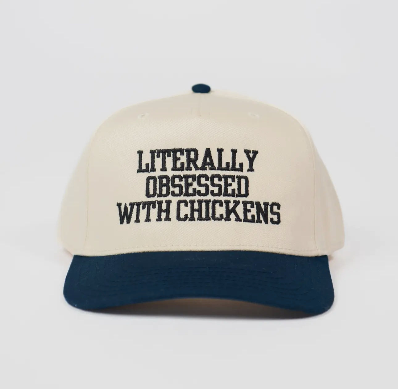 Literally Obsessed With Chickens Embroidered Hat