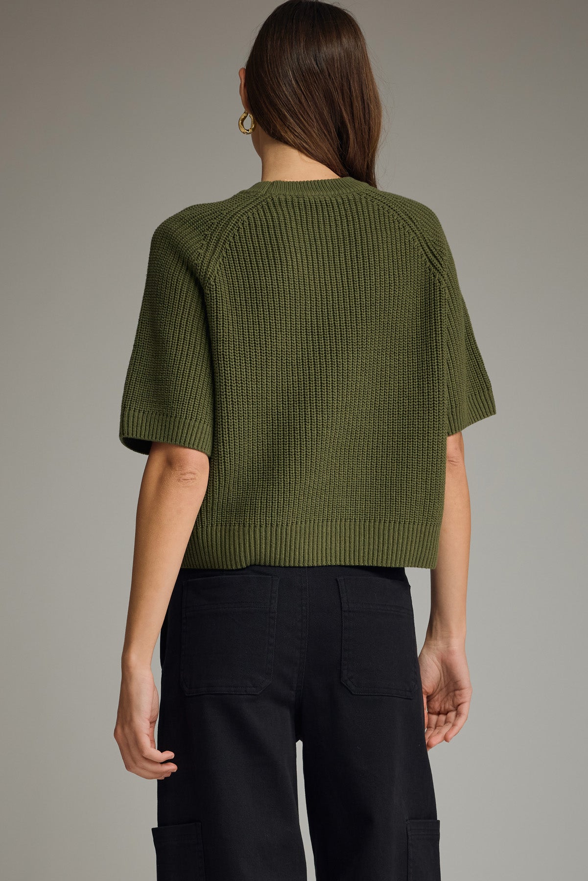 Olive Knit Top
