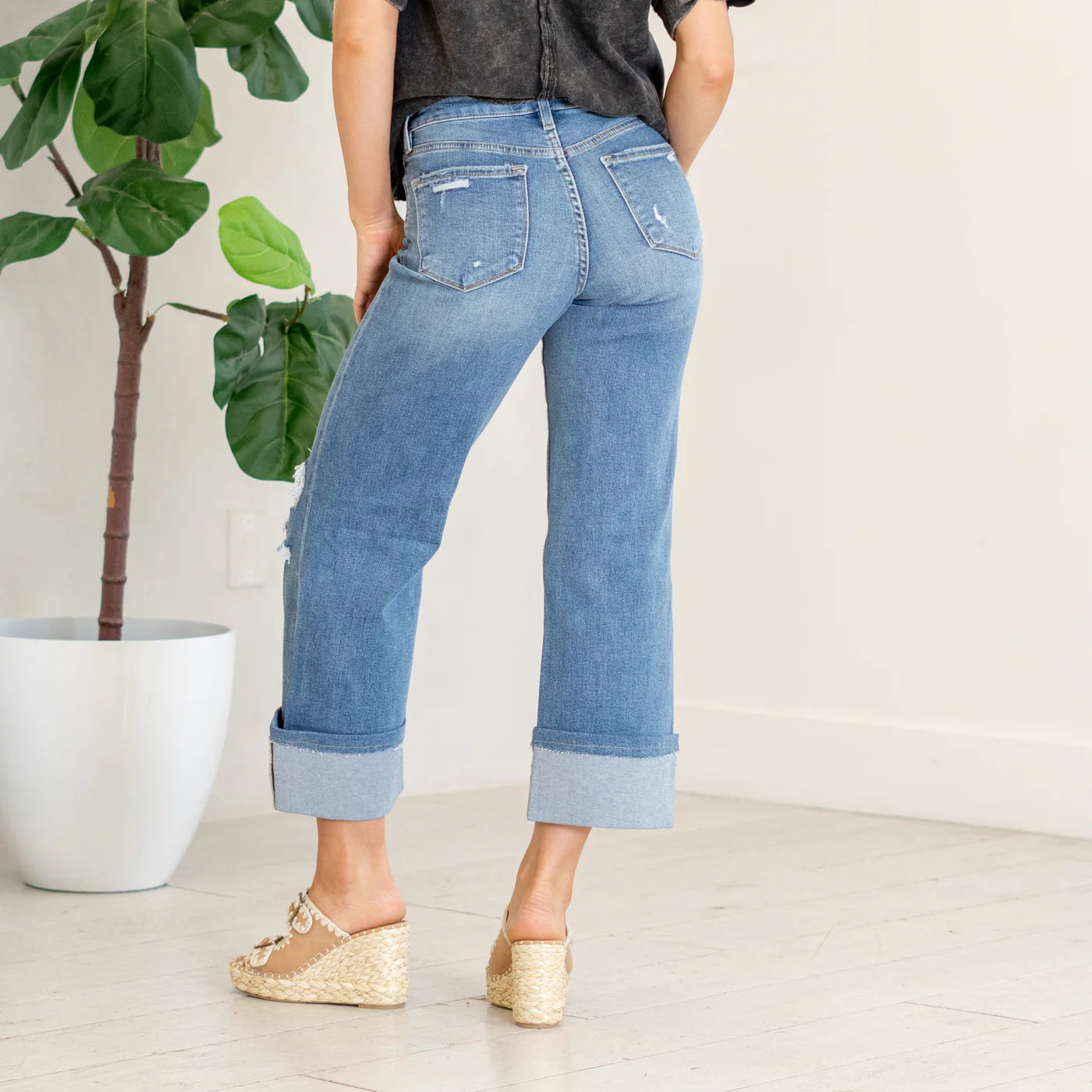 Olivia High Rise Cropped Jeans