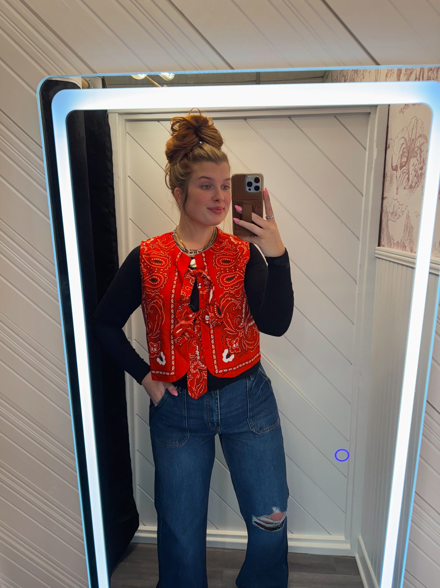 Ripped Flare Trouser Jeans