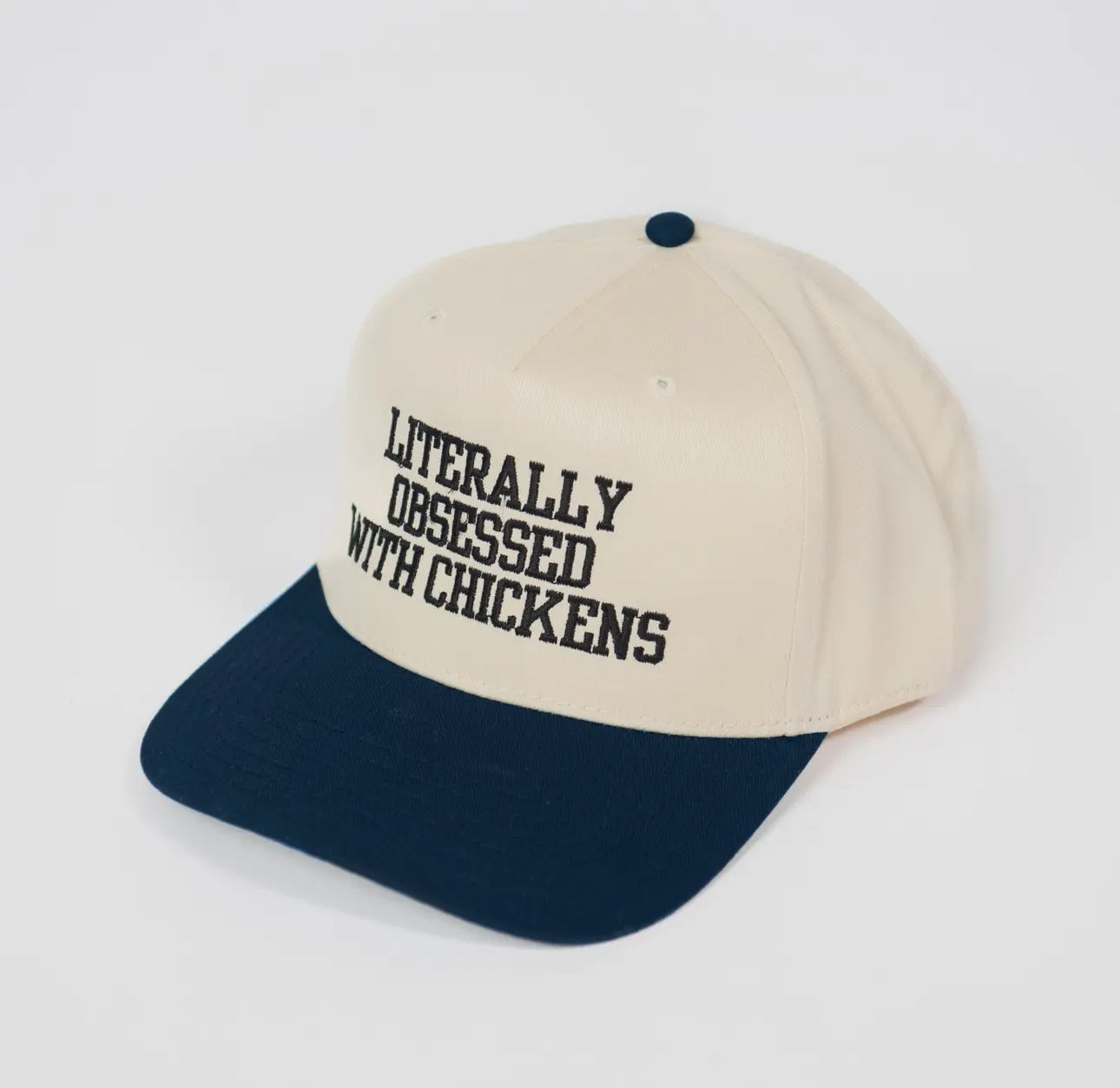 Literally Obsessed With Chickens Embroidered Hat