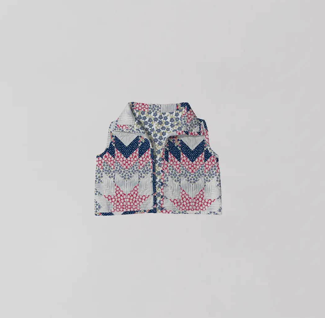 Adeline Patchwork Americana Cate Vest by Ida Mae Home