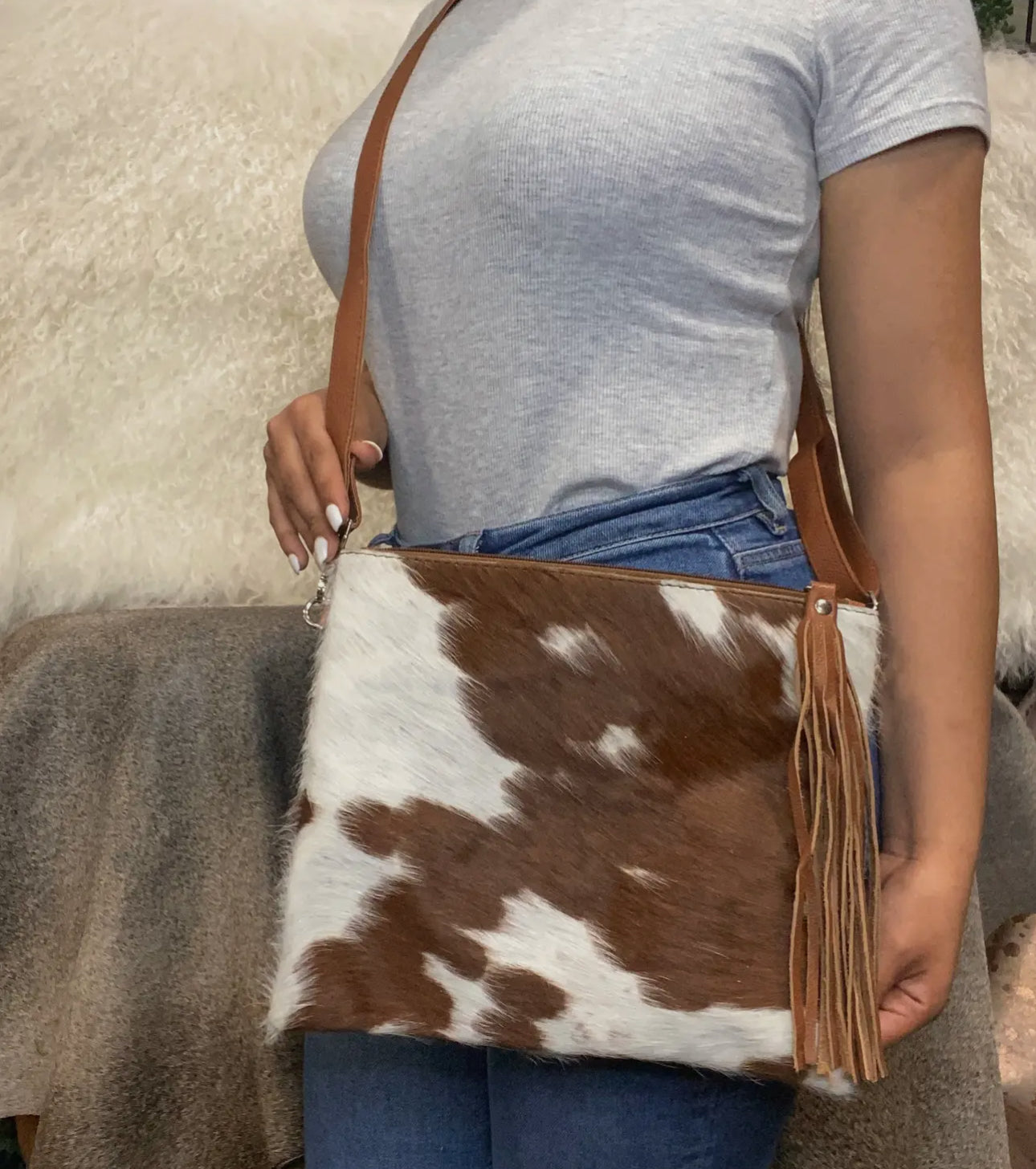 Classic Cowhide Crossbody