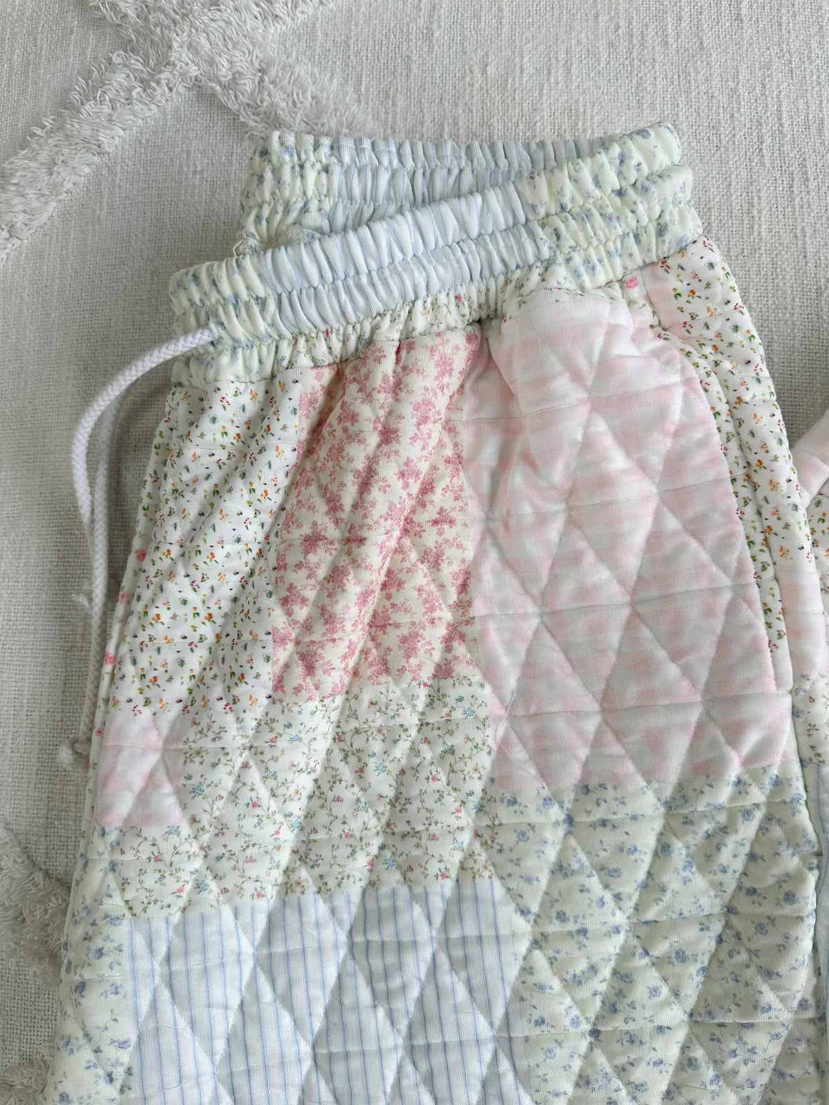 Pastel Quilted Joggers