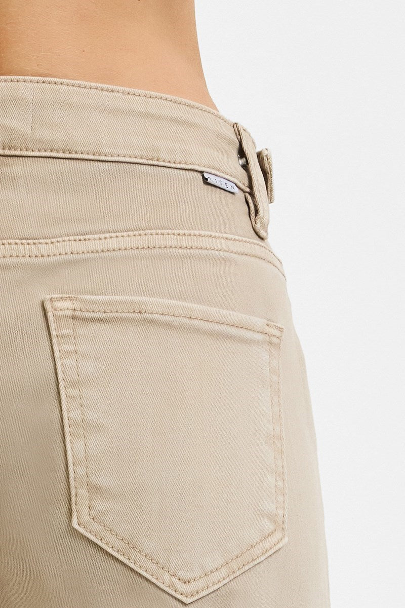 Pastel Adjustable Cropped Jeans by Risen