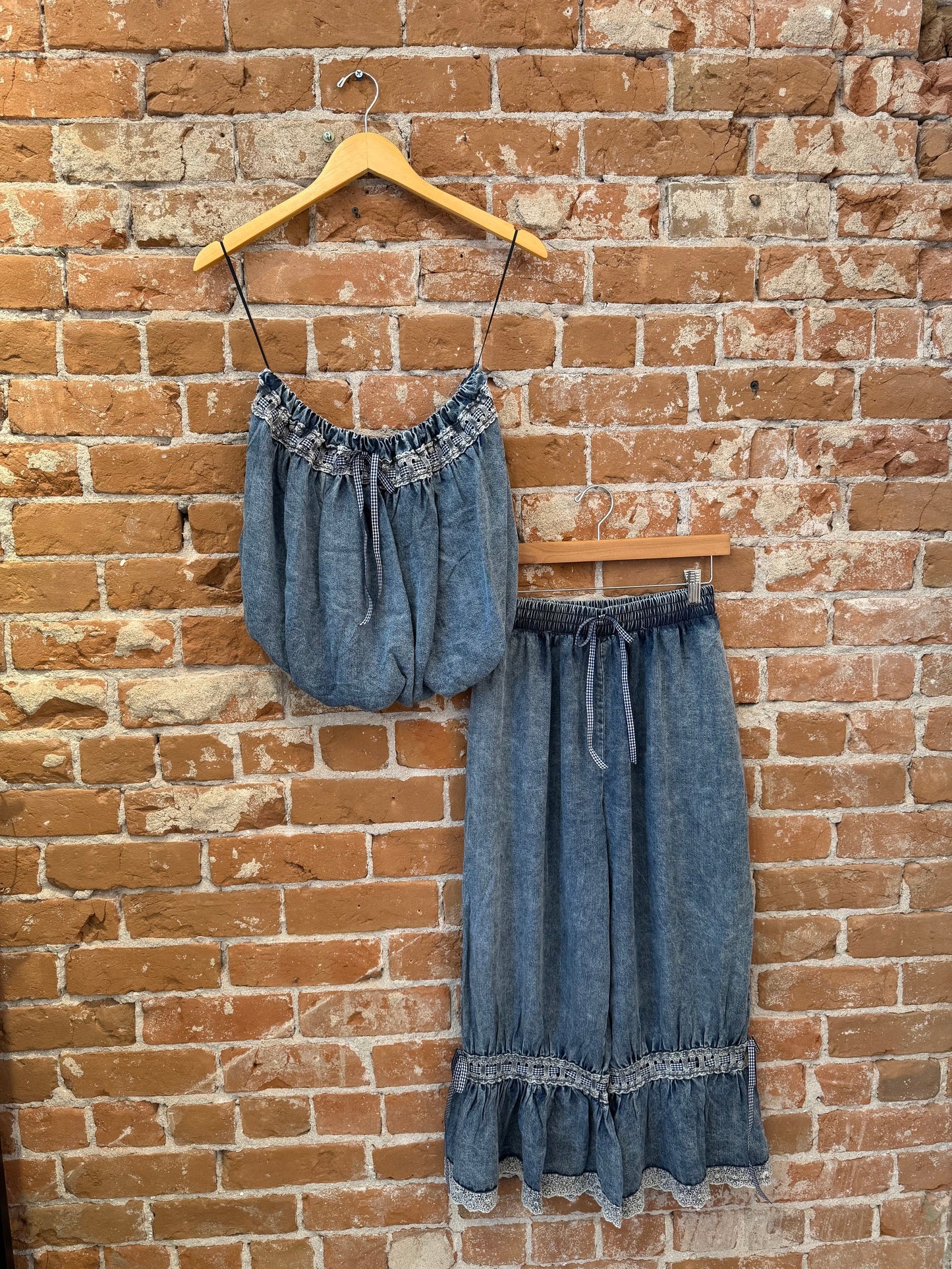 Blooming in Denim Set
