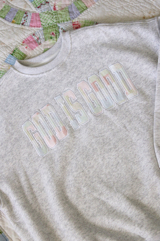 God is Good Quilted Sweatshirt