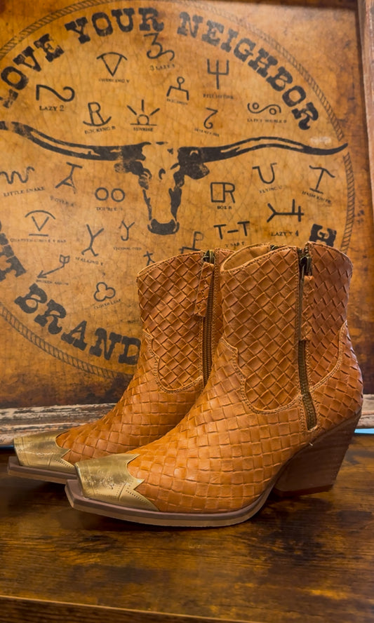 Western Woven Booties