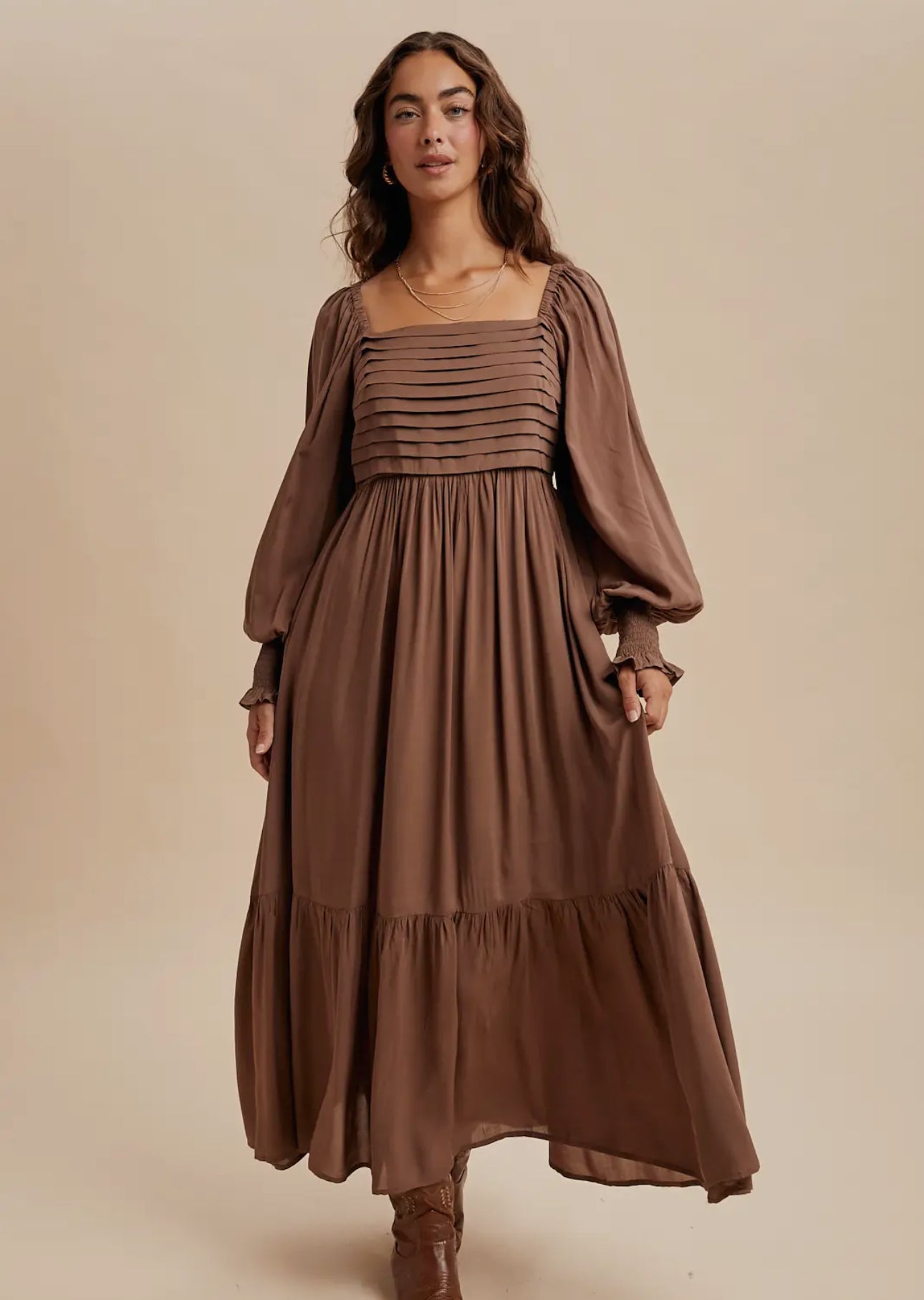 Perfectly Pleated Maxi Dress