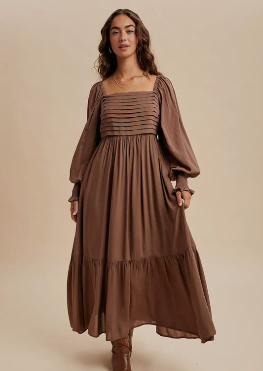 Perfectly Pleated Maxi Dress