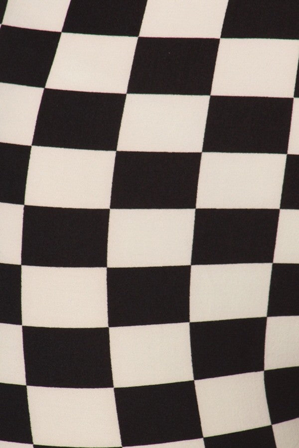 Checkered Out Biker Shorts