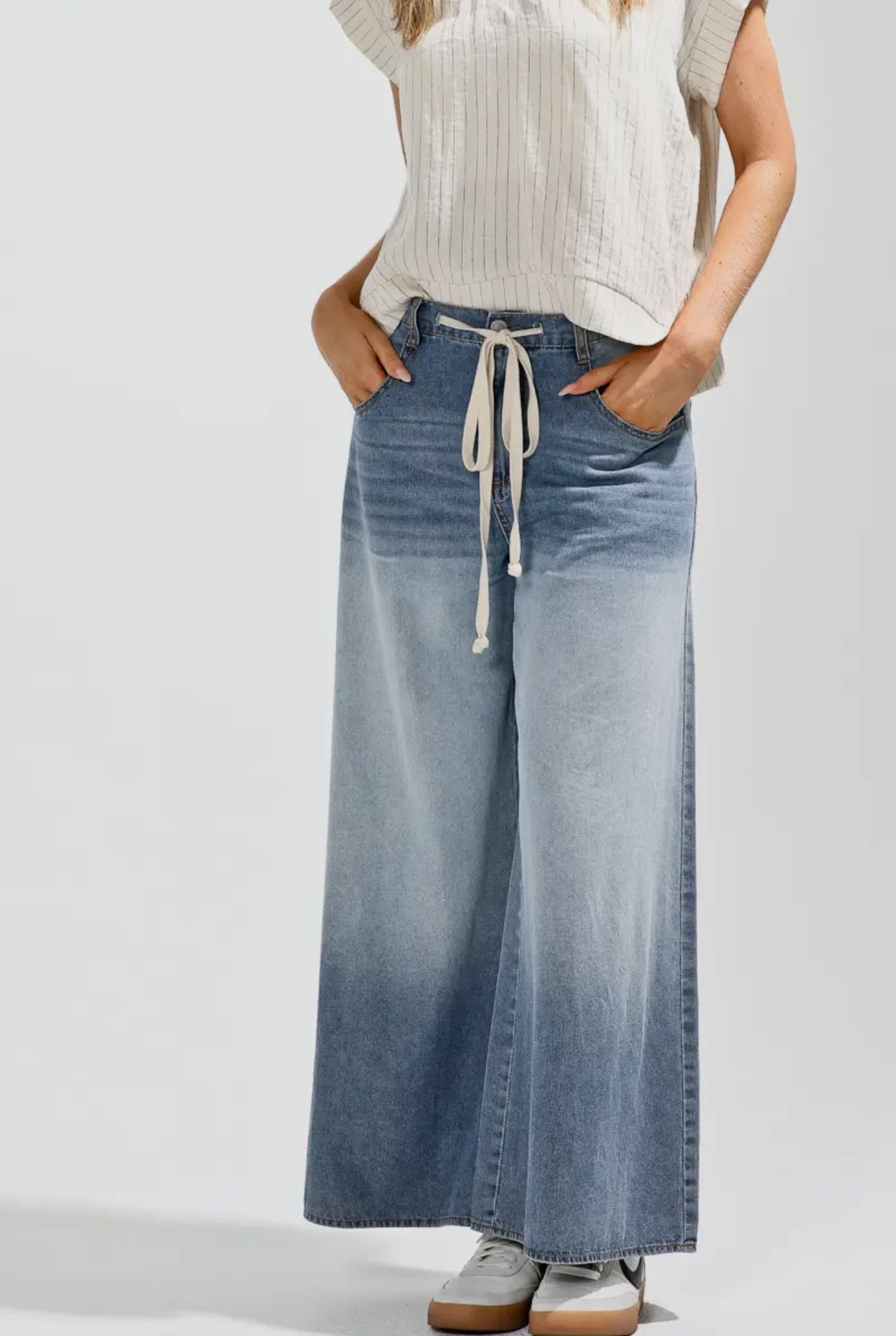 Boho Wide Leg Slouch Jean