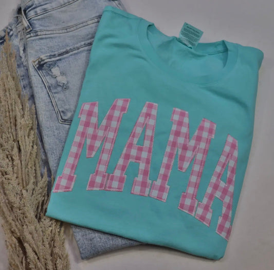 Gingham Mama Tee