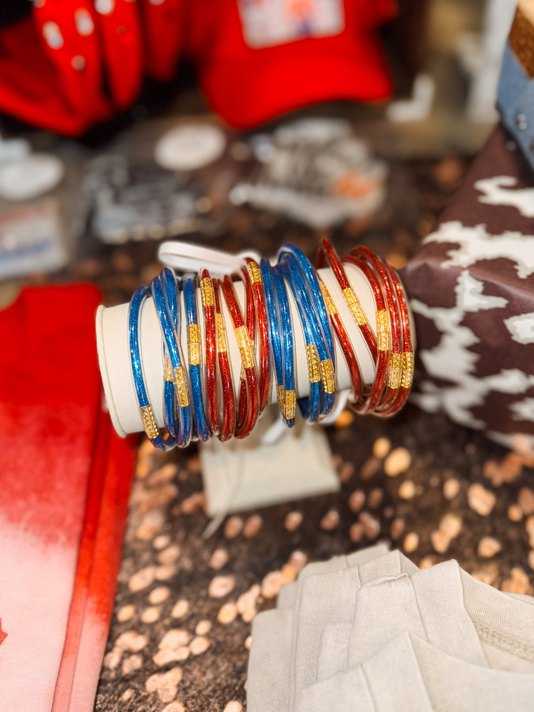 Patriotic Glitter Bangles