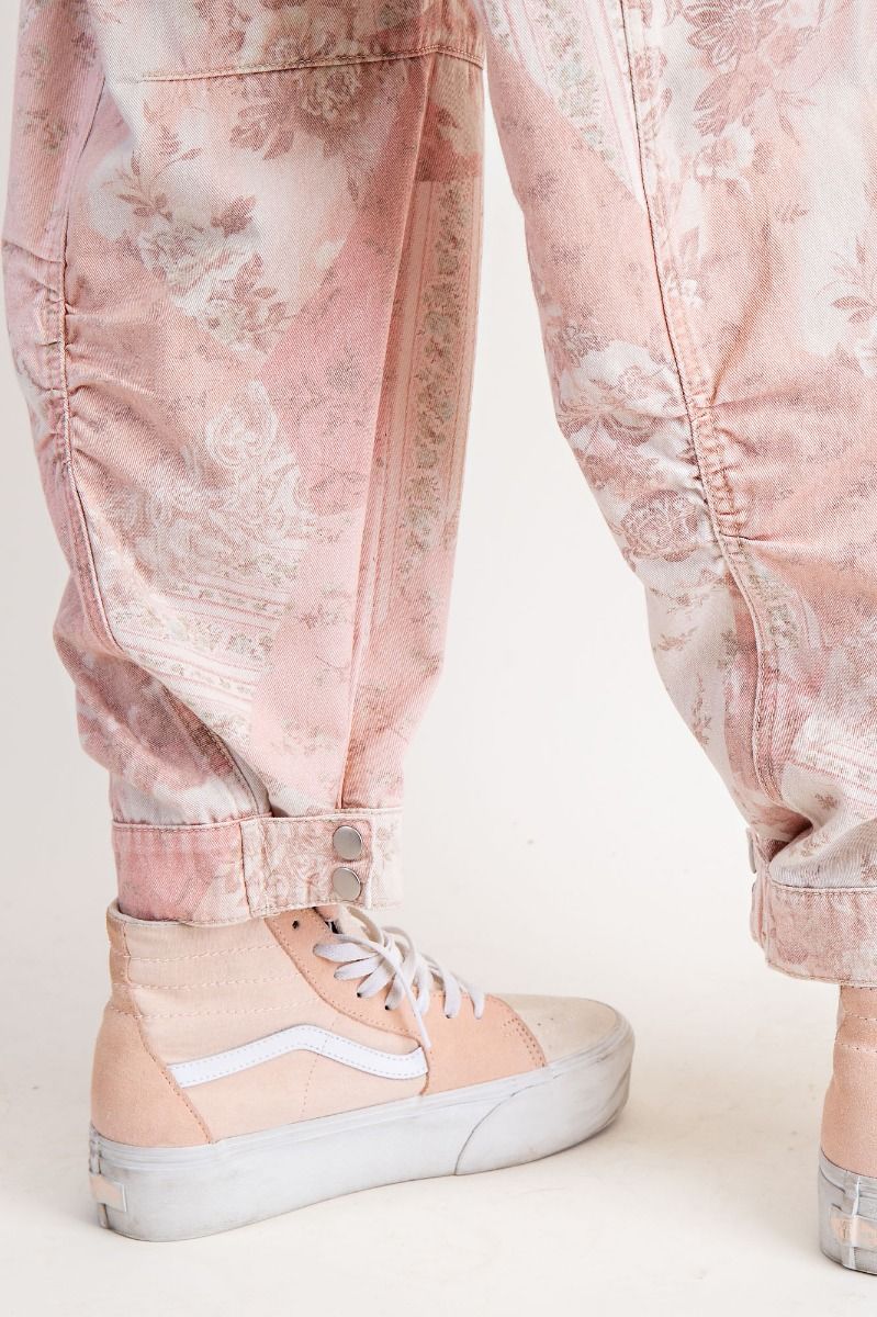 Pink Patchwork Jeans