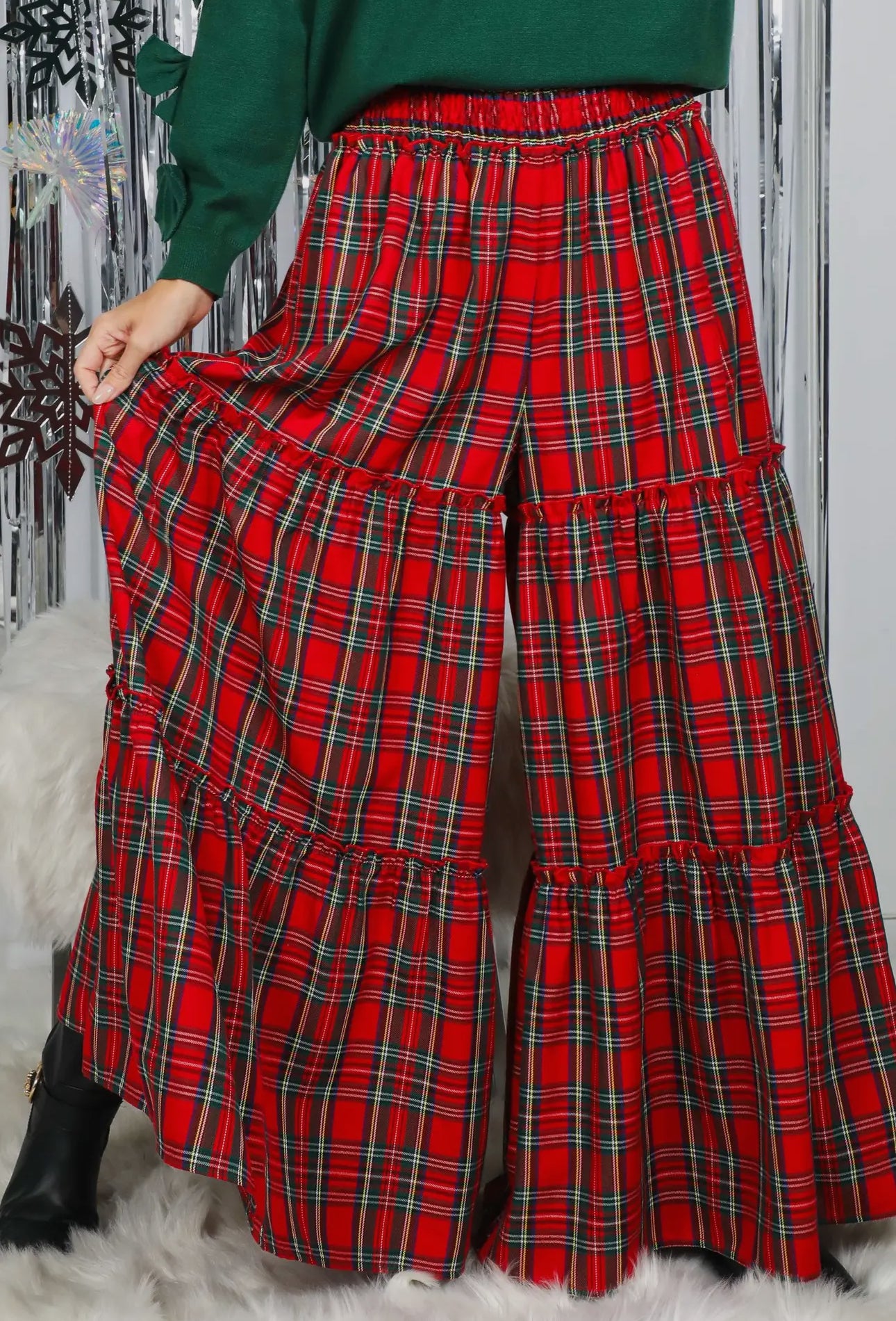 Tartan Plaid Palazzo Pants