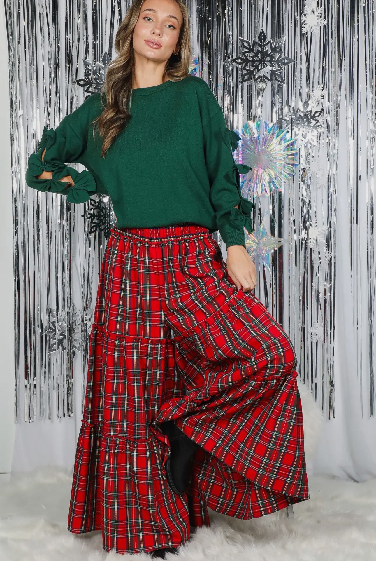Tartan Plaid Palazzo Pants