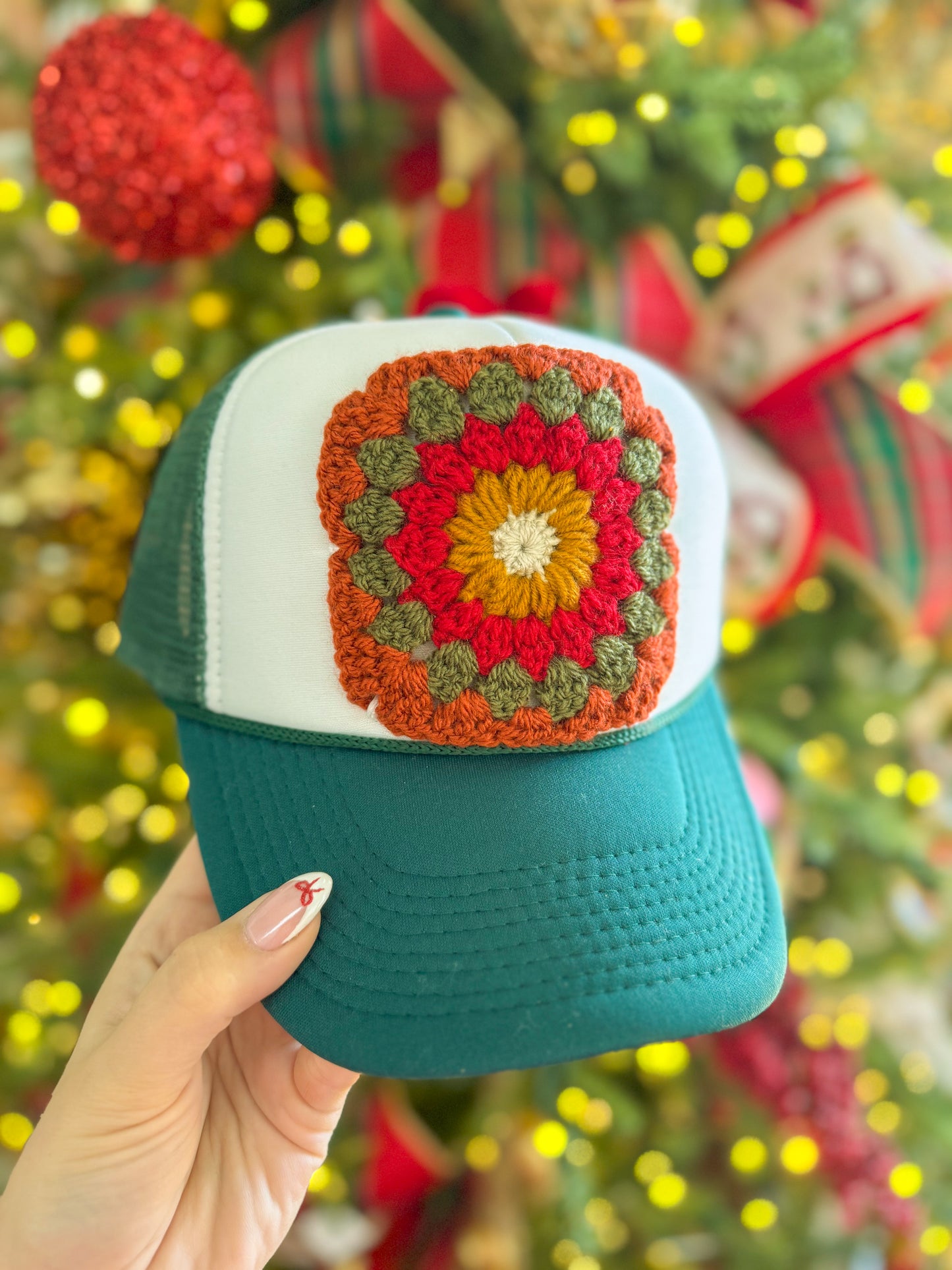 Granny Square Trucker Hats by Circle S