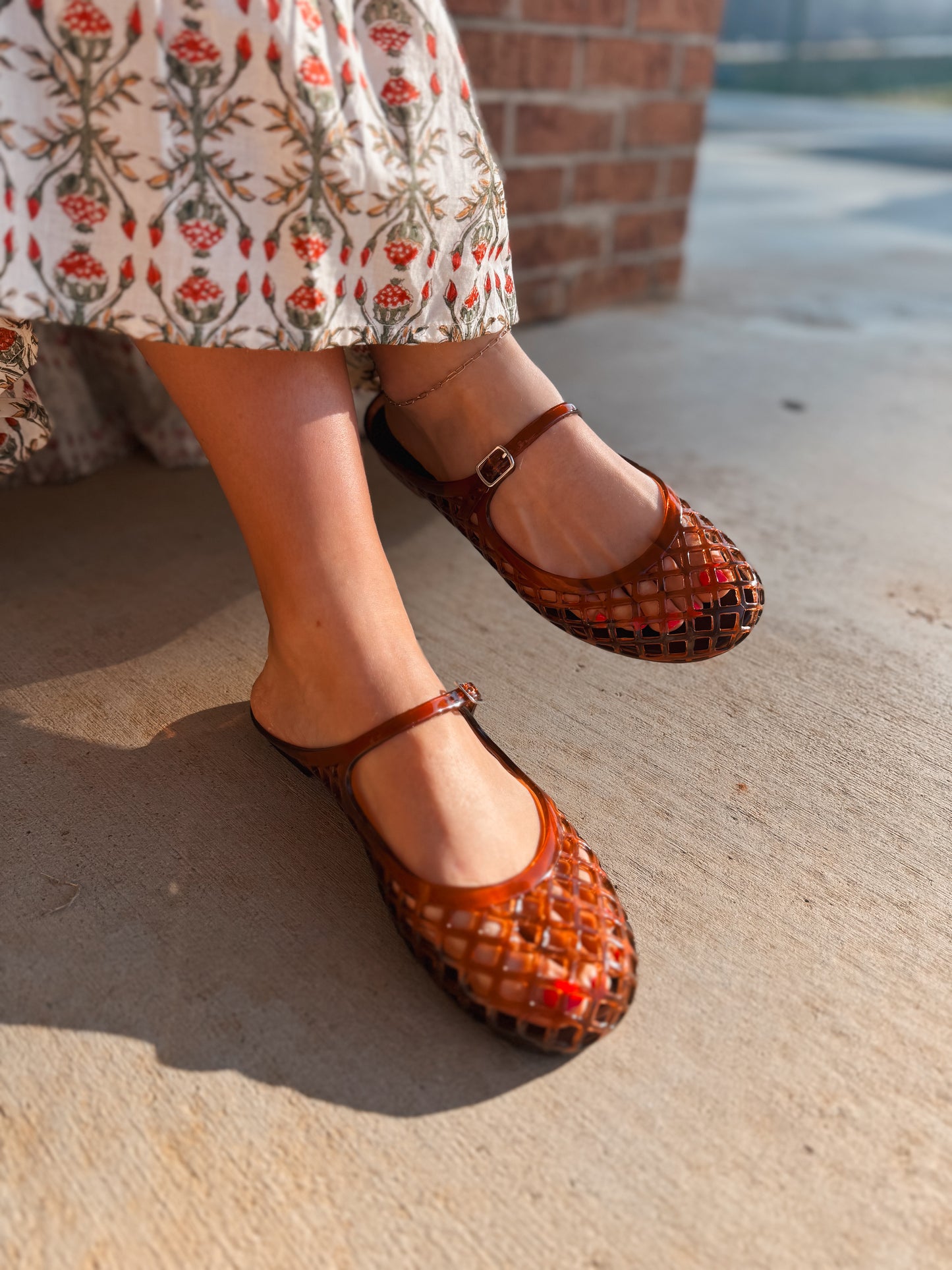 Jelly Mary Jane - Dk Brown