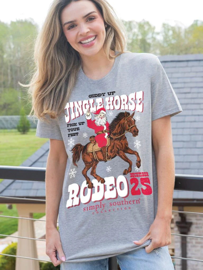 Jingle Horse Rodeo Tee by Simply Southern