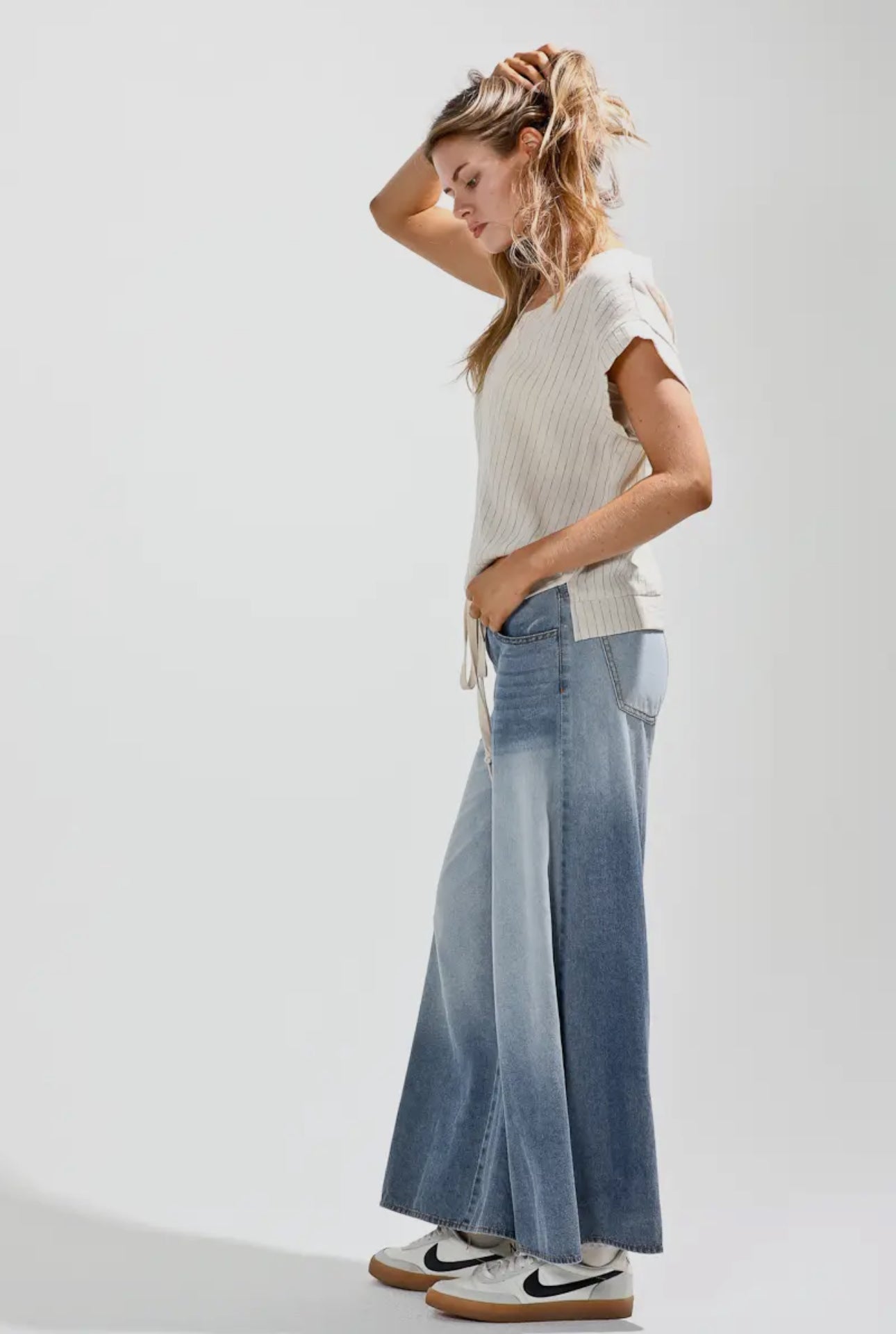 Boho Wide Leg Slouch Jean