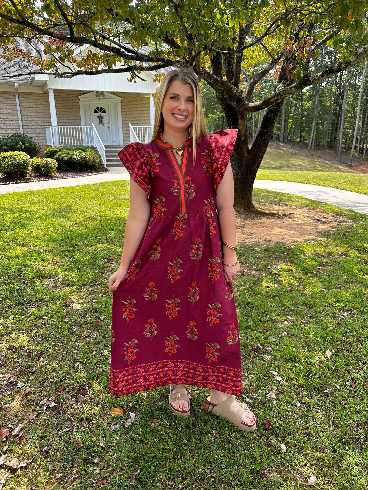 Regal Rust Dress