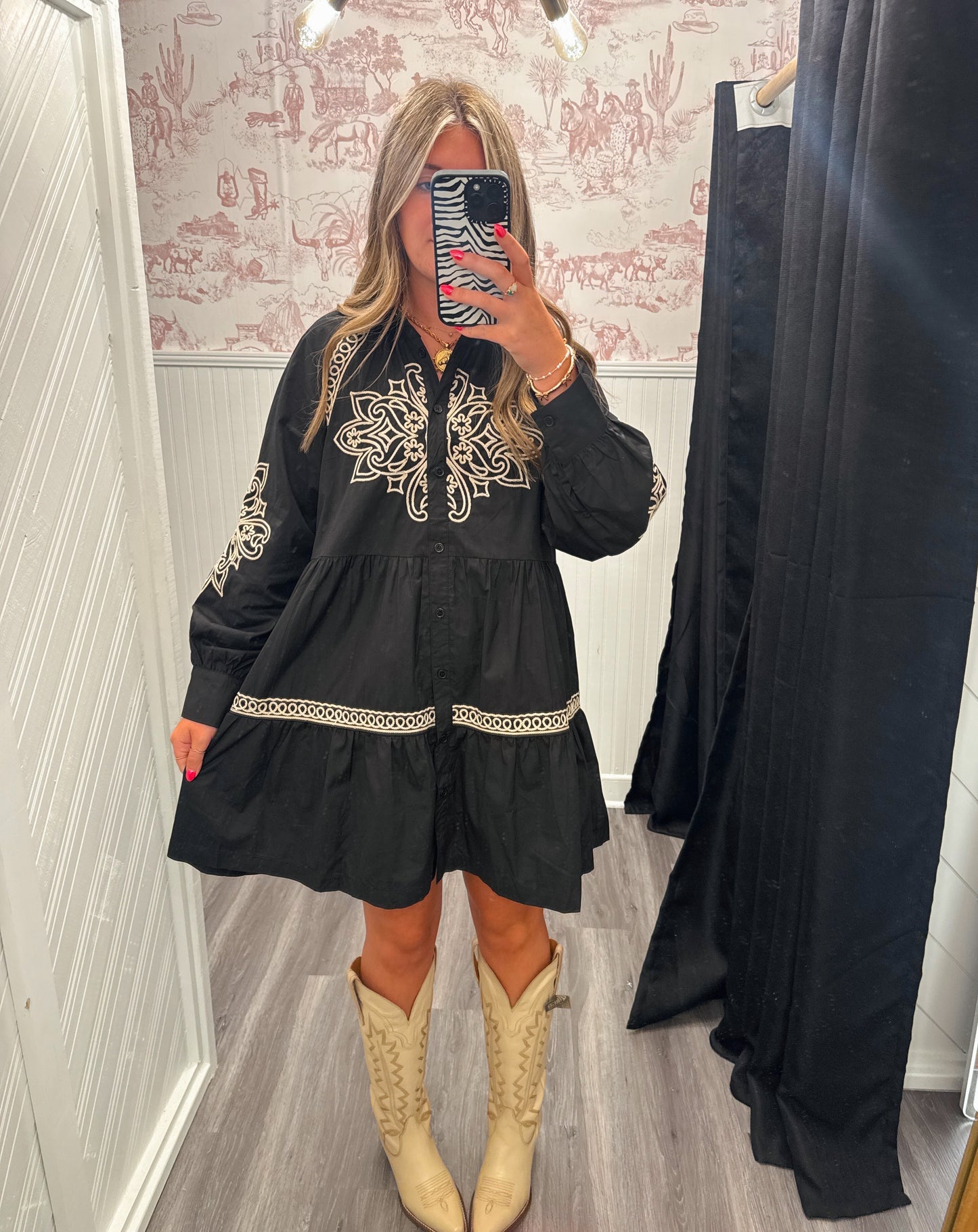 Nashville Embroidered Dress