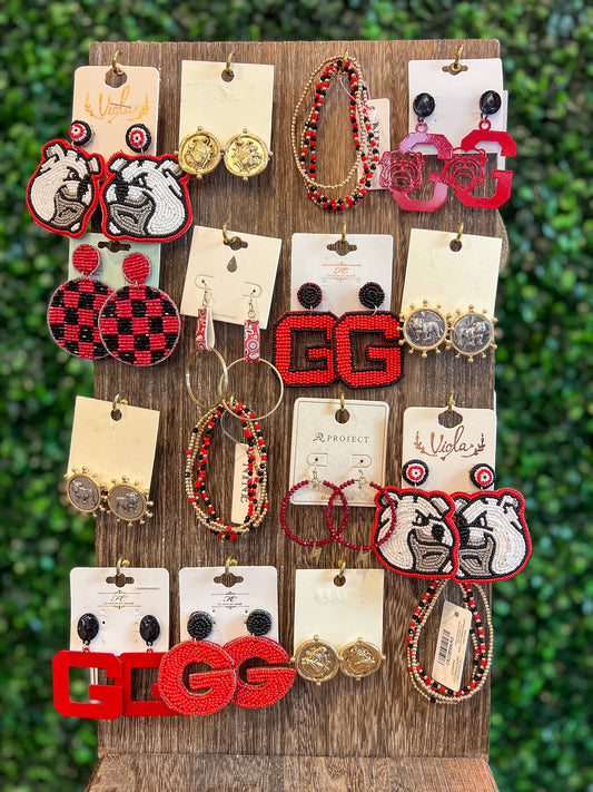 GA Bulldogs Assorted Jewelry