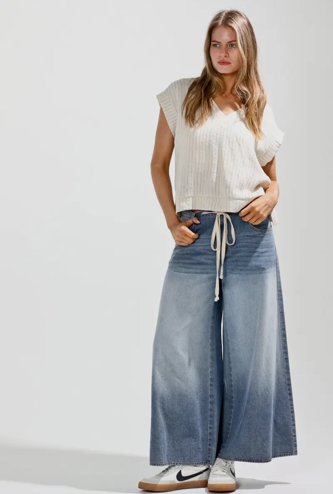 Boho Wide Leg Slouch Jean