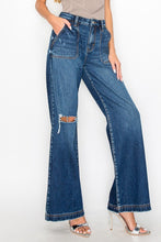 Load image into Gallery viewer, Ripped Flare Trouser Jeans
