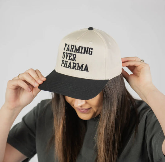 Farming over Pharma Embroidered Hat
