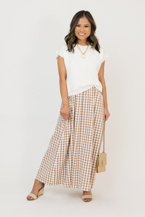 Gingham Two Piece Maxi