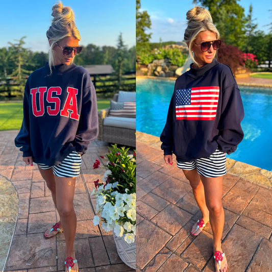 Ole Glory Reversible Mockneck