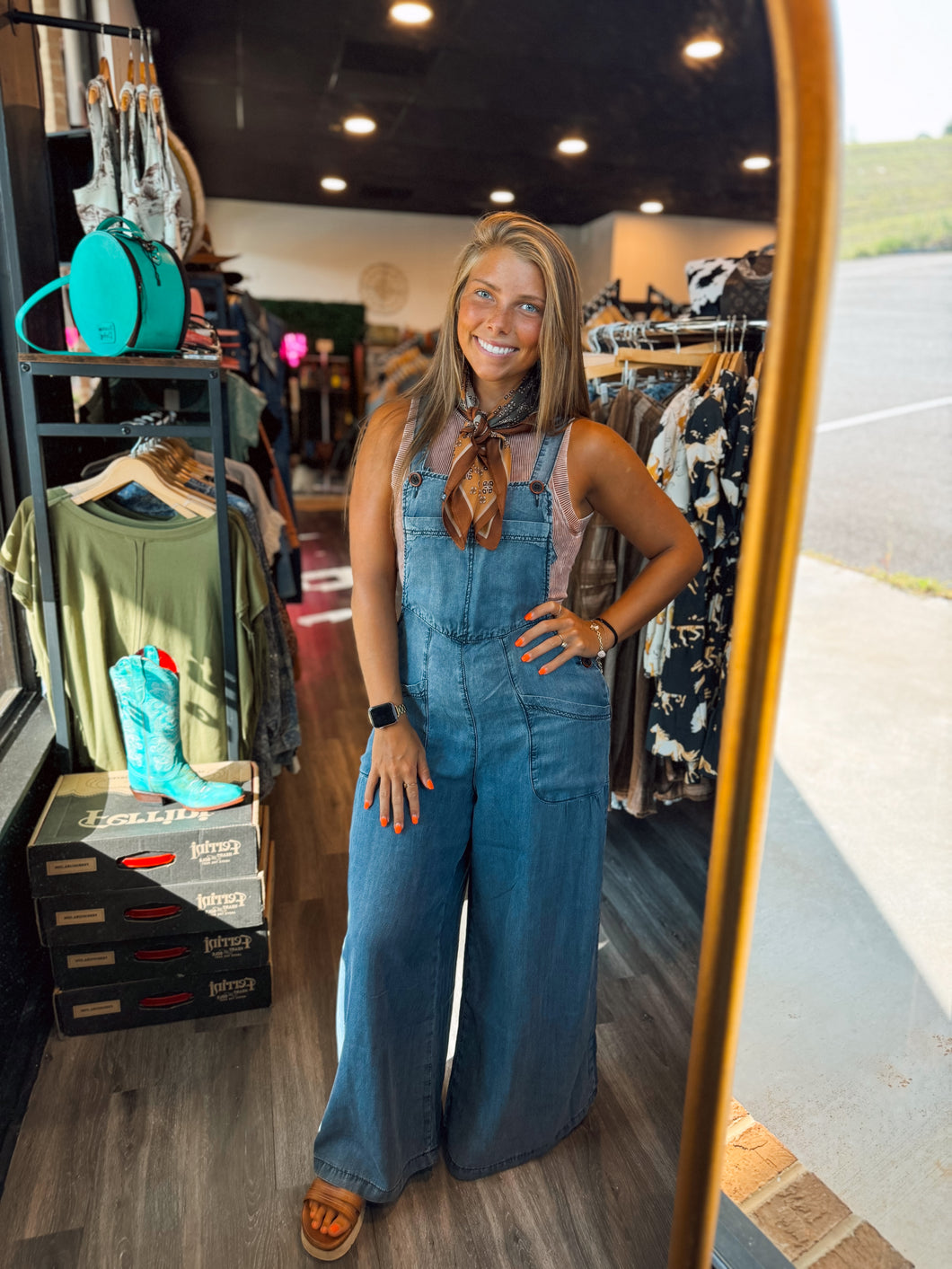 Chambray Denim Overalls