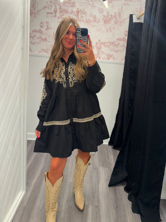 Nashville Embroidered Dress