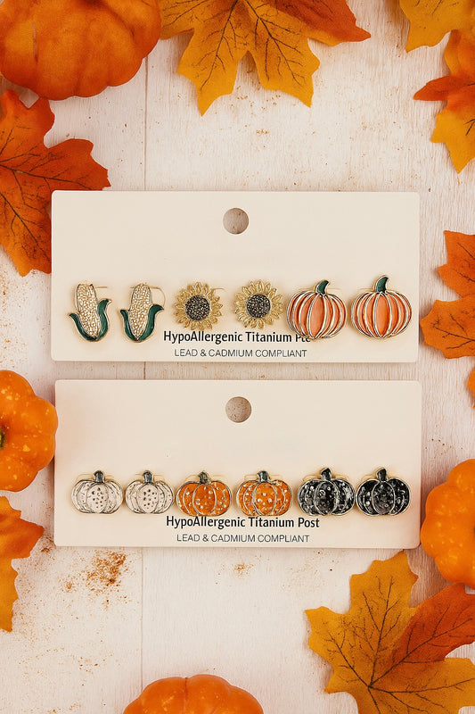 Fall Stud Earring Sets