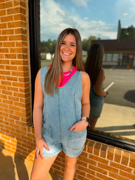 Diva Denim Shortalls